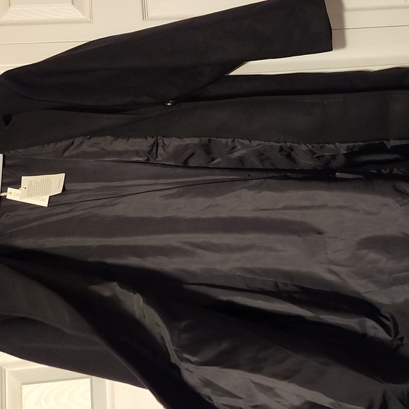 Women's Wool Black Coat- 3X - Picture 3 of 8